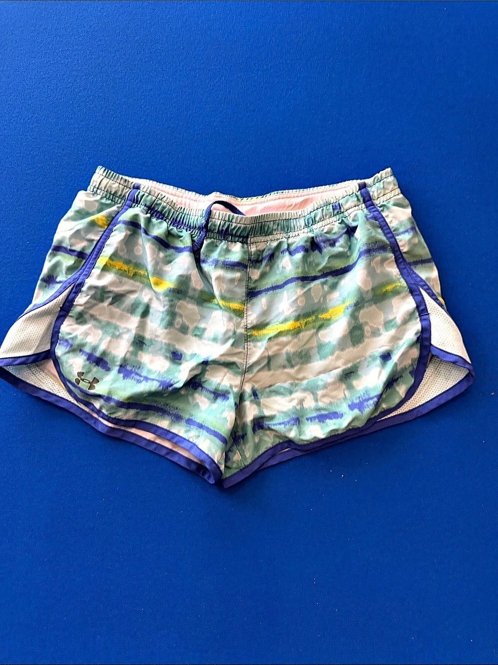 Under Armour Play Up Shorts women’s Athletic Shorts in Green & Blue - Small